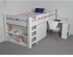 white midi sleeper bunk beds adelaide- kids beds adelaide – out of the cot – 2