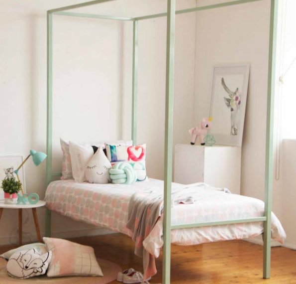 Olivia Four Poster 16 Colour Options Out Of The Cot