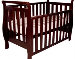 baby-furniture-adelaide-babyhood-Georgia Sleigh Cot Luxx 4 In 1_english Oak_1