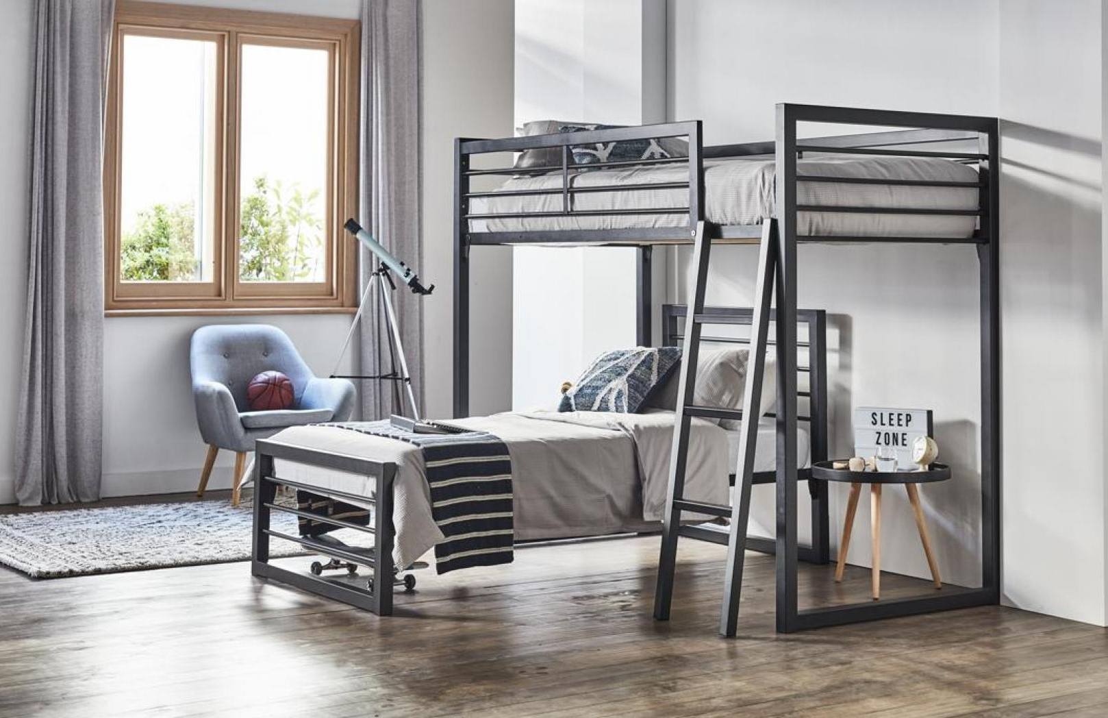 Ollie Loft Bed Beds Double, Double Loft Bed With Desk Underneath Australia