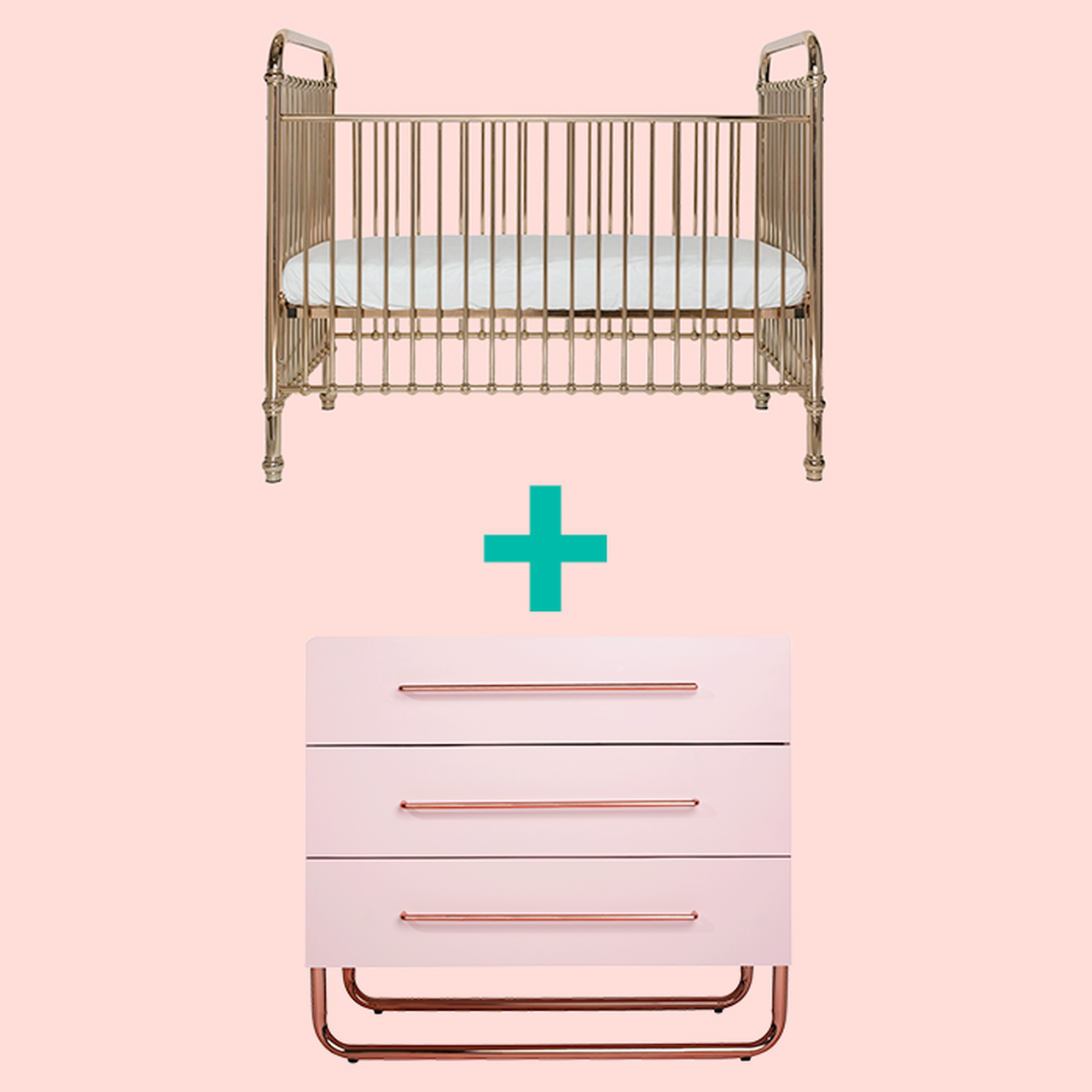 rose gold changing table