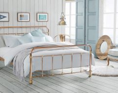 MADRID Queen Copper & Brass Plated bed_1