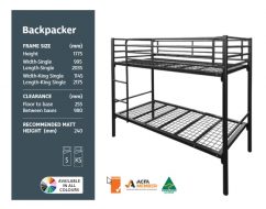 Backpacker Commercial Bunk Bed For Adults